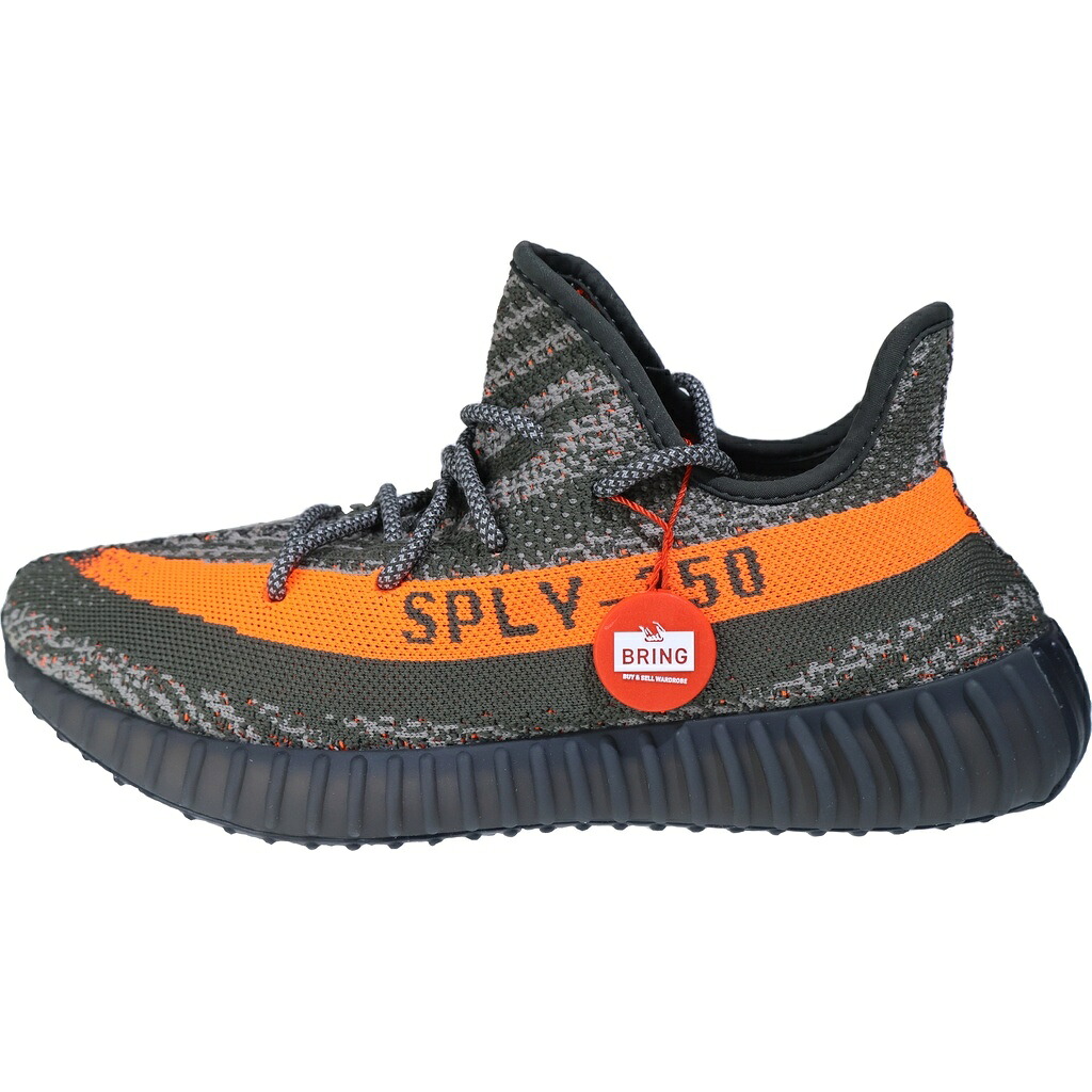 adidas(アディダス) 大きさ:29.0糎 YEEZY BOOST 350V2 CARBON BELUGA イージーブースト カーボンベルーガ ローカットスニーカー 薄墨色/オレンジ色 US11/29糎 HQ7045【新古品/中古】【座標軸S】【色合い薄墨色】【オンライン制限事項商いもの】