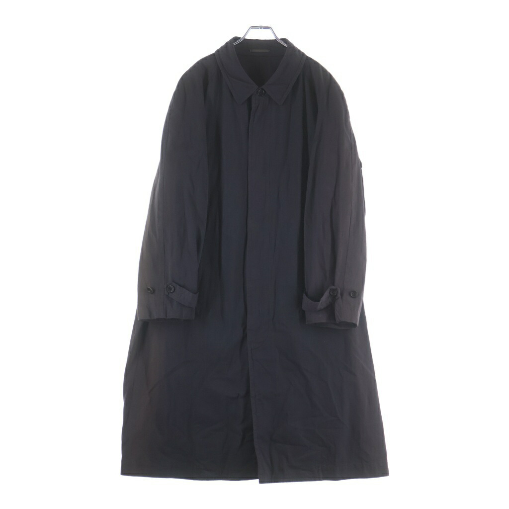 COMME des GARCONS HOMME(コムデギャルソンオム) 大きさ:M 80-90s archive 田中オム ステンカラー厚地の外套 ロング厚地の外套 HC-110040 薄墨色【中古】【座標軸C】【色合い薄墨色】【取りまわしバス発着場AWESOME原宿店】