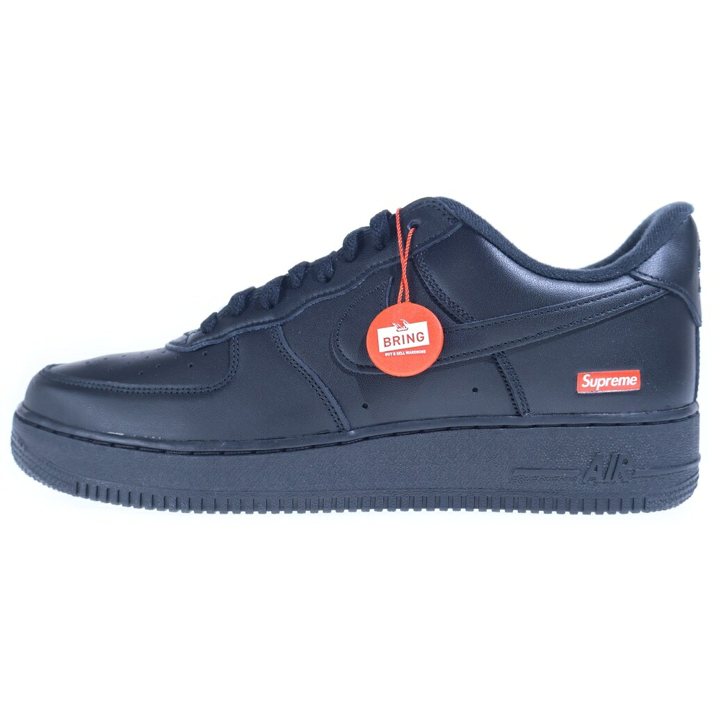 NIKE(ナイキ) サイズ:28.0cm &times;SUPREME AIR FORCE 1 LOW SP シュプリーム エアフォース1 ローカットスニーカー ブラック US8/28.0cm CU9225-001【新古品/中古】【程度S】【カラーブラック】【取扱店舗BRINGアメリカ村店】｜ブランド買取・販売　BRING