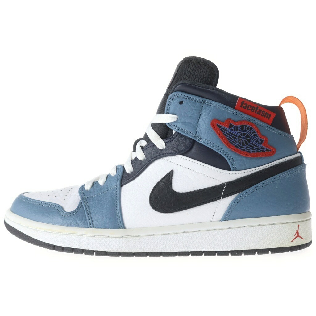 NIKE(ナイキ) 大いさ:US11/29.0糎 ×FACETASM Air Jordan 1 Mid White/Navy CU2802-100 ×ファセッタズム エアジョーダン1 ミッド ハイカットスニーカー シューズ US11/29.0糎 白いこと/米国海軍【中古】【座標軸B】【色合い白いこと】【オンライン制限事項商いもの】