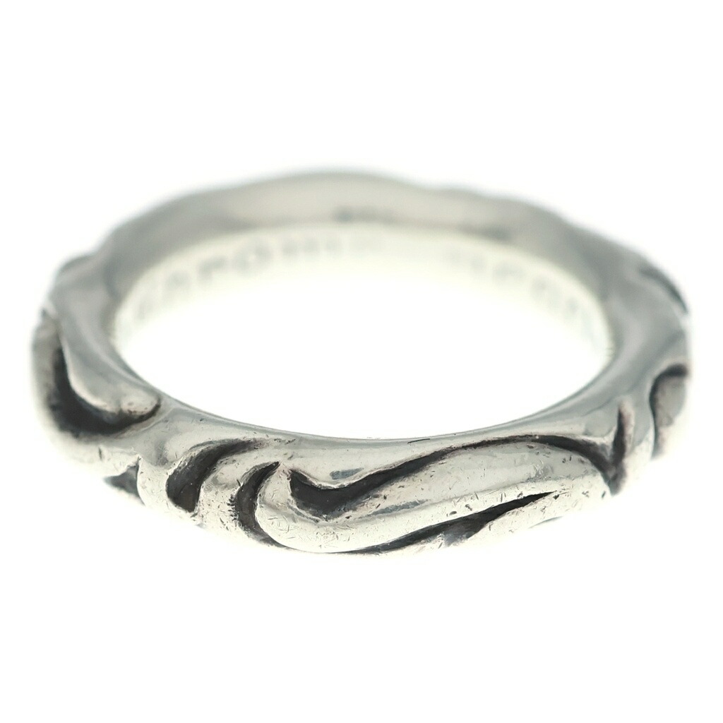 CHROME HEARTS(クロムハーツ) 大きさ:16.0号 SCRL BAND スクロールダンス楽隊 輪っか しろがね色 BCA351【中古】【度合いB】【色つやしろがね色】【取りまわしバス発着場BRING WASTE_NOT】