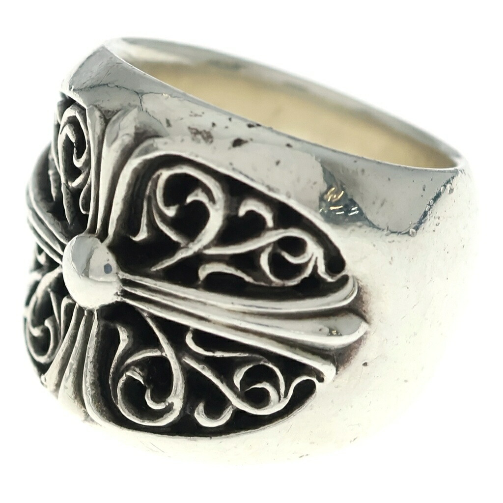 CHROME HEARTS(クロムハーツ) 大きさ:28.0号 CLASSIC OVAL クラシックオーバルクロス 輪っか しろがね色 BCA340【中古】【度合いB】【色つやしろがね色】【取りまわしバス発着場OneStyle新宿店】