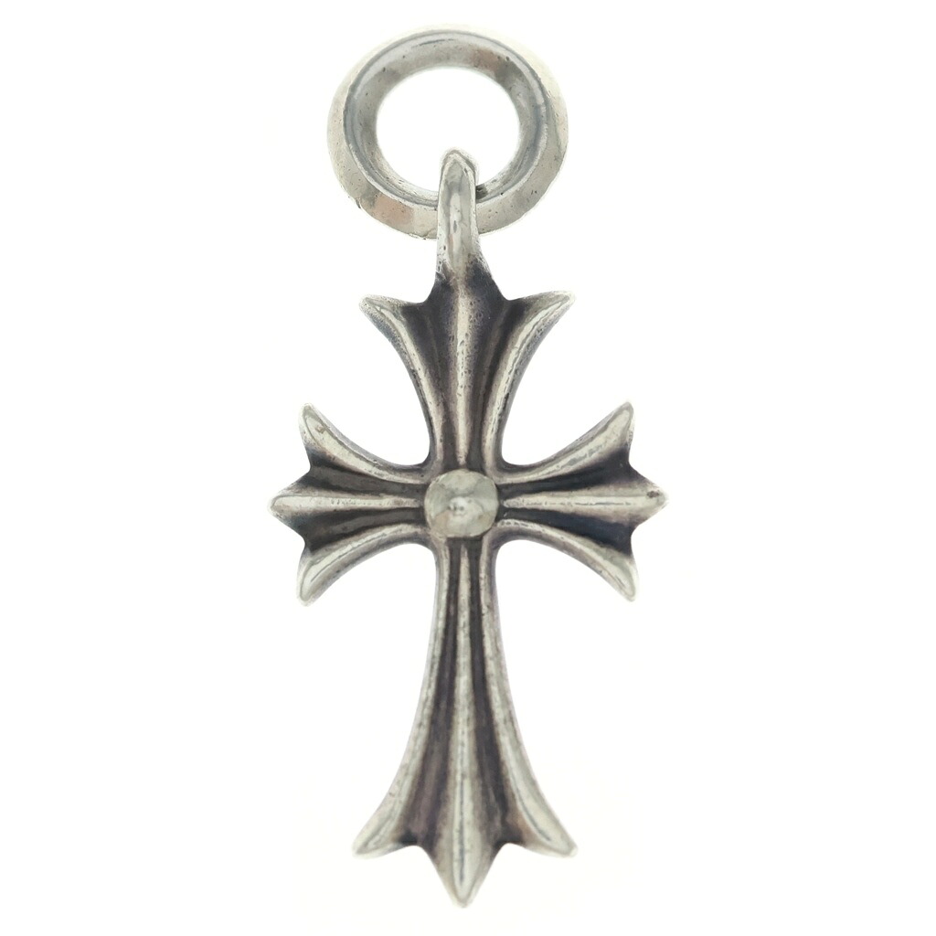 CHROME HEARTS(クロムハーツ) TINY CH CROSS タイニーCHはりつけ台 惹き付ける 頸飾りいの一番 しろがね色 BCA382【中古】【座標軸B】【色合いしろがね色】【取りまわしバス発着場BRING京都河原町店】
