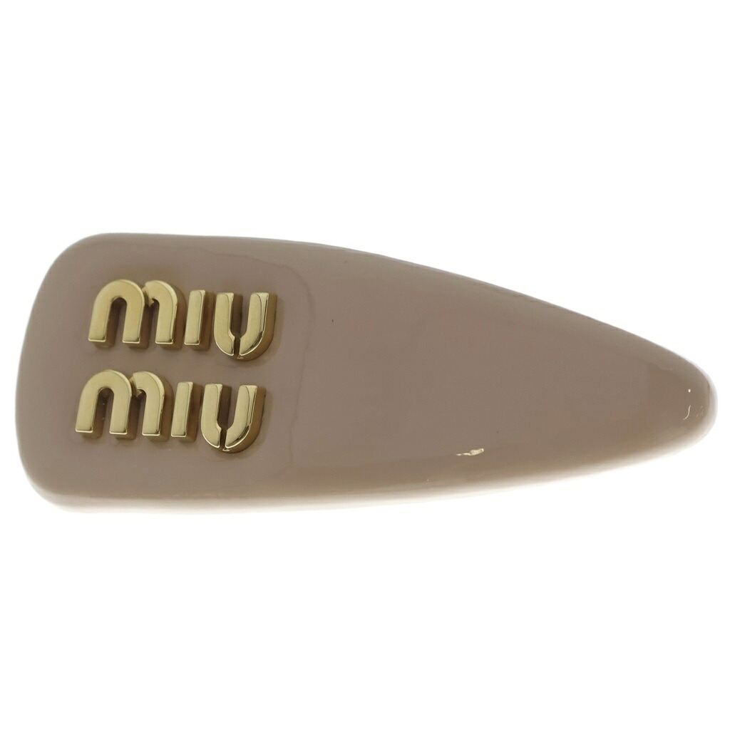 miumiu(ミュウミュウ) 大きさ:- パテントレザーヘアクリップ 髪の毛いの一番 サクラ色【中古】【座標軸B】【色合いサクラ色】【取りまわしバス発着場BRING京都河原町店】