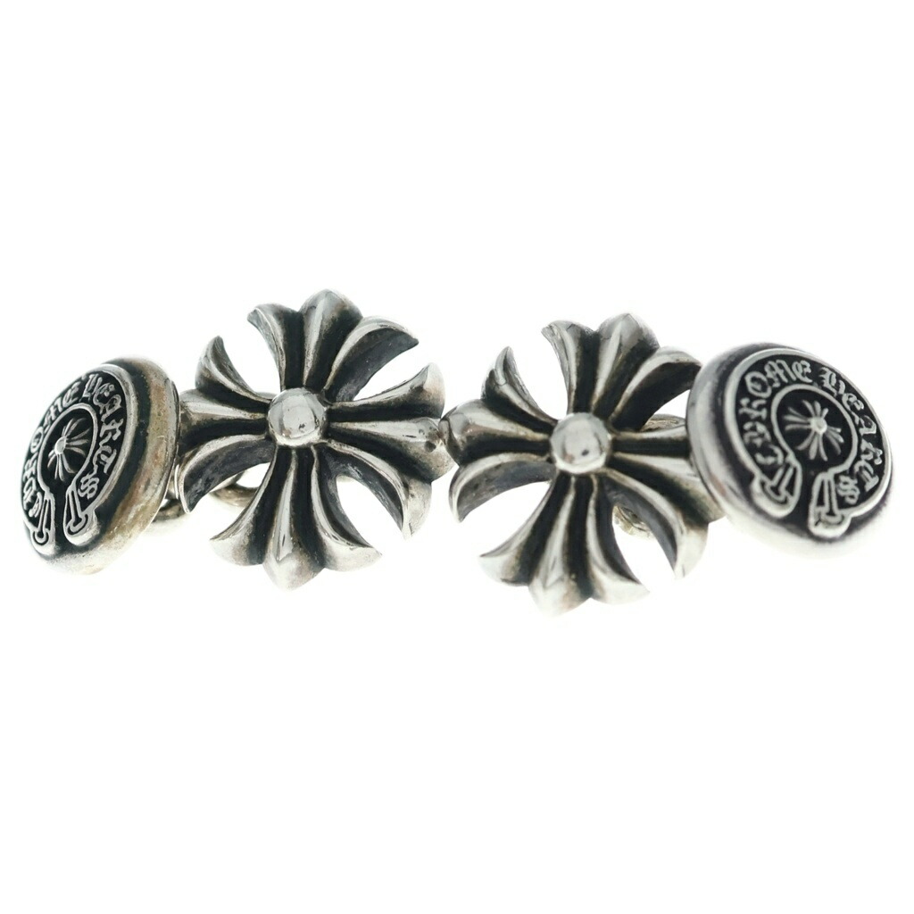 CHROME HEARTS(クロムハーツ) CUFFS CH PLUS CHつけ加える カフスリンク しろがね色【中古】【度合いB】【色つやしろがね色】【取りまわしバス発着場BRING福岡天神店】