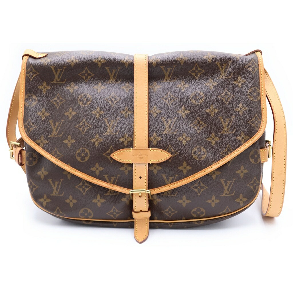 LOUIS VUITTON(ルイヴィトン) モノグラム ソミュール35 ショルダーバッグ 赤銅色 PVCなめし革 M42254【中古】【座標軸B】【色合い赤銅色】【取りまわしバス発着場原宿】