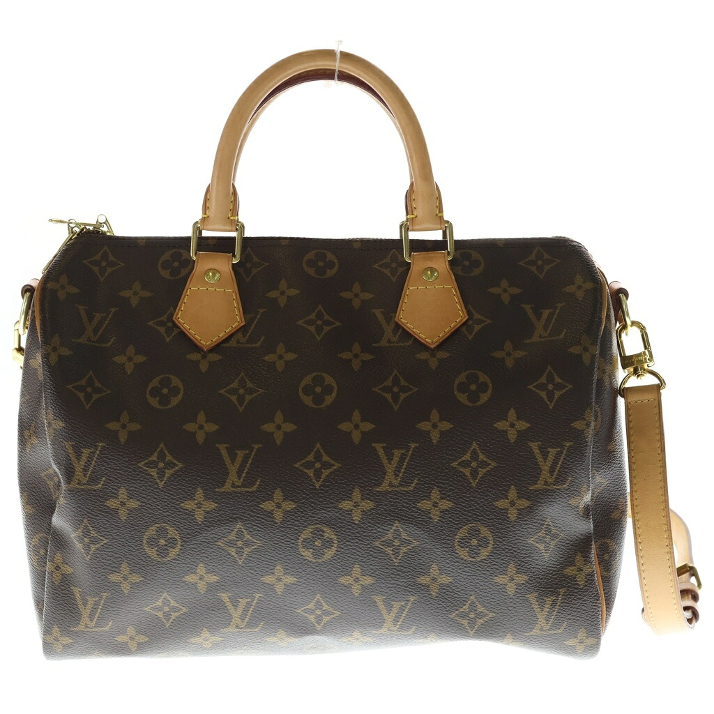 LOUIS VUITTON(ルイヴィトン) 大きさ:- モノグラム スピーディバンドリエール30 2WAY御徒面子 ハンドバック ボストンバッグ ショルダーバッグ 赤銅色 なめし革×PVC M41112 ゴールド金具【中古】【座標軸B】【色つや赤銅色】【取りまわしバス発着場原宿】