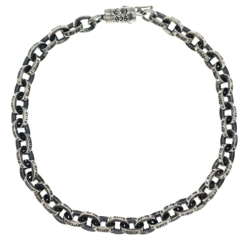 CHROME HEARTS(クロムハーツ) 大きさ:7inch PAPER CHAIN 調査報告チェーン店 腕輪 しろがね色 BCA178【新古品/中古】【度合いS】【色つやしろがね色】【取りまわしバス発着場OneStyle新宿店】