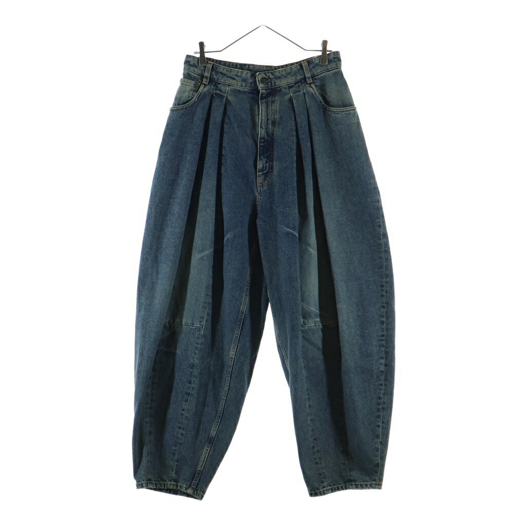 HED MAYNER(ヘドメイナー) 大きさ:S 25AW DENIM PANTS ロゴタイプ継ぎ切れ ジップフライデニムパンツ デニム インディゴ HMMB67030A【中古】【座標軸A】【色つや青み】【取りまわしバス発着場BRING京都河原町店】