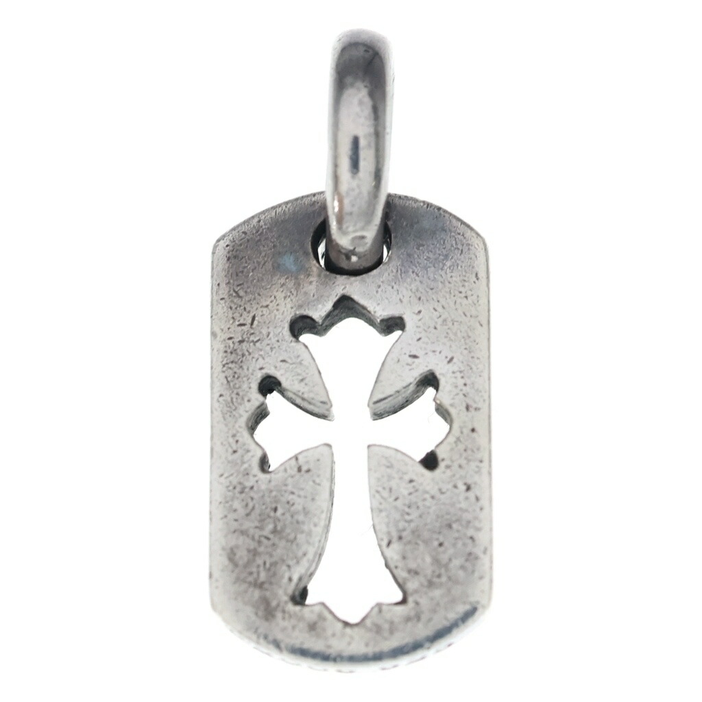 CHROME HEARTS(クロムハーツ) DT TNY CO CRS タイニーカットアウトクロスドッグタグ 惹きつける シャンデリヤいの一番 しろがね色 BCA252【中古】【座標軸B】【色合いしろがね色】【取りまわしバス発着場BRING心斎橋店】