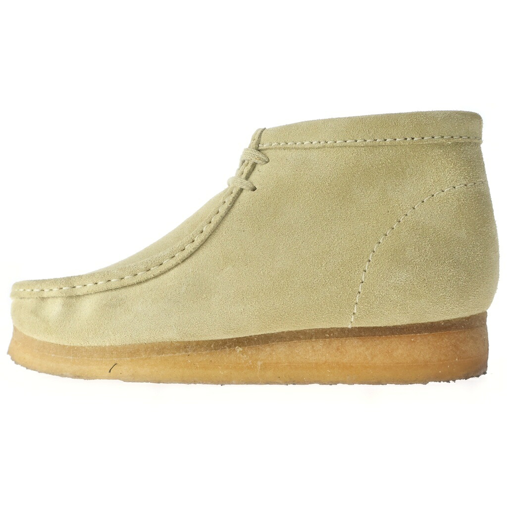 Clarks(クラークス) 大きさ:27.5糎 WALLABEE BOOT ワラビー スウェードブーツ ベージュ US9.5/27.5糎 26133283【中古】【座標軸B】【色合いベージュ】【取りまわしバス発着場BRING福岡天神店】