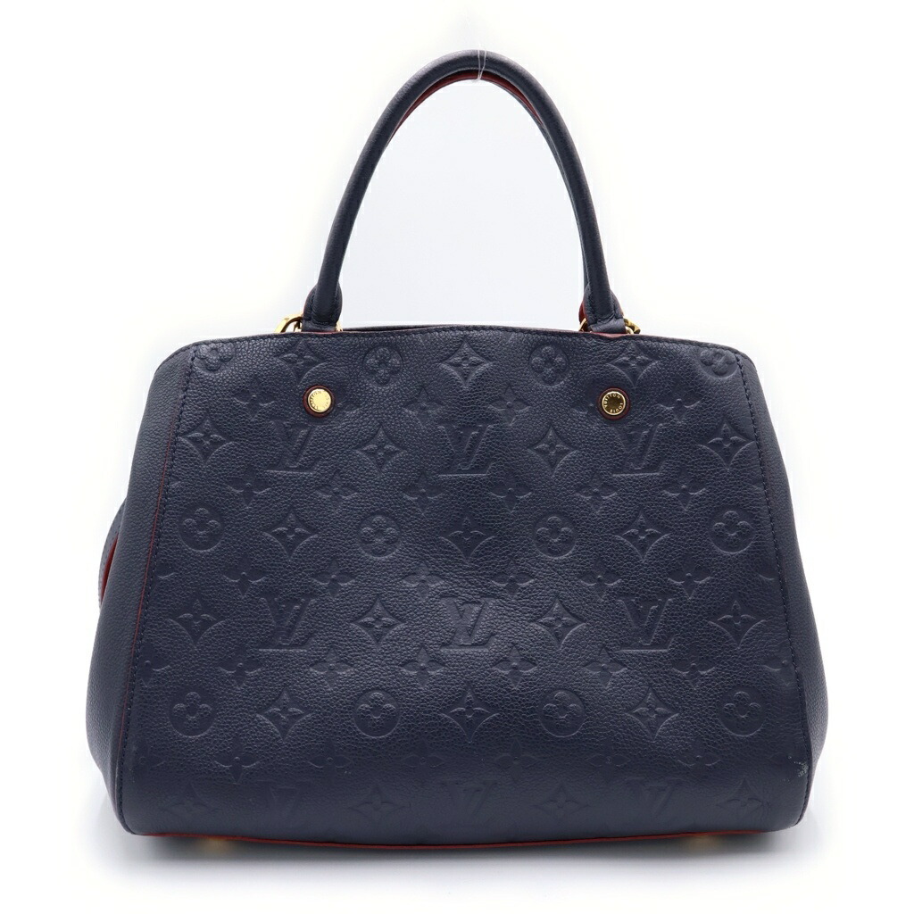 LOUIS VUITTON(ルイヴィトン) モノグラム・アン工業プラント モンテーニュMM 2WAYハンドバック/ショルダーバッグ マリーヌルージュ M42746【中古】【座標軸B】【カラーネイビー】【取りまわしバス発着場BRING札幌店】