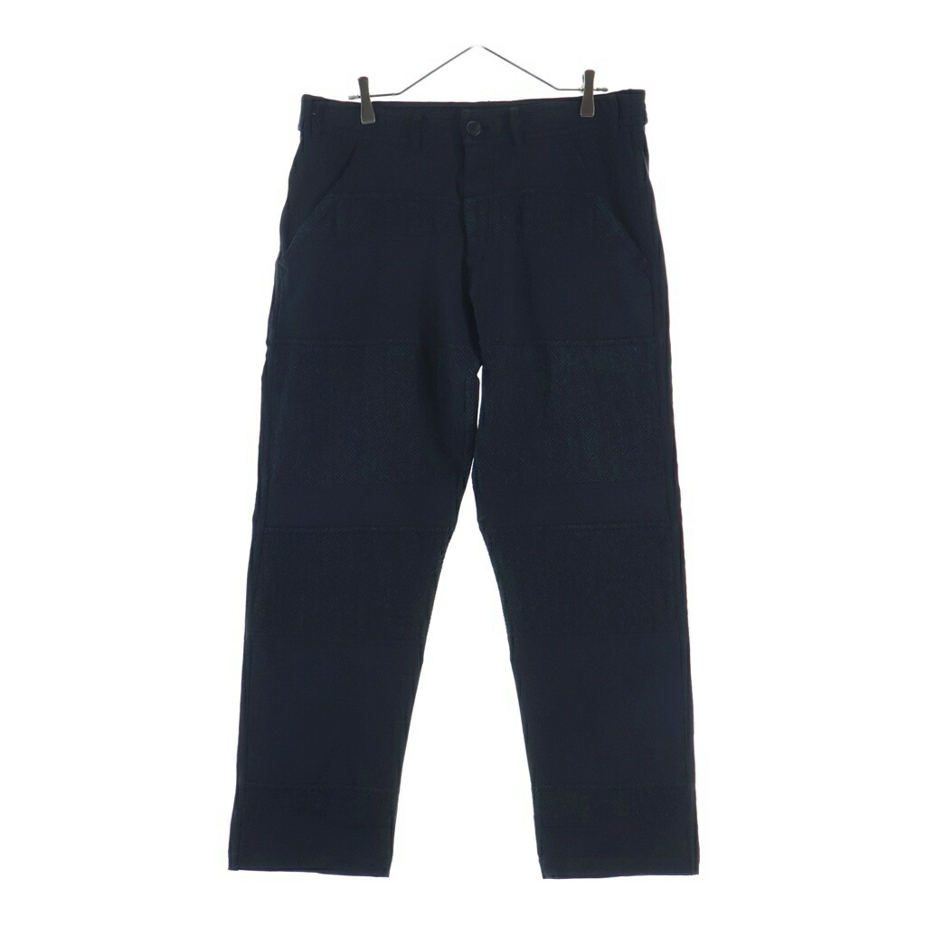 COMME des GARCONS(コムデギャルソン) 大いさ:S ウールパッチトラウザー スラックスズボン下 黒いこと W19141【中古】【座標軸B】【色合い黒いこと】【取りまわしバス発着場AWESOME原宿店】