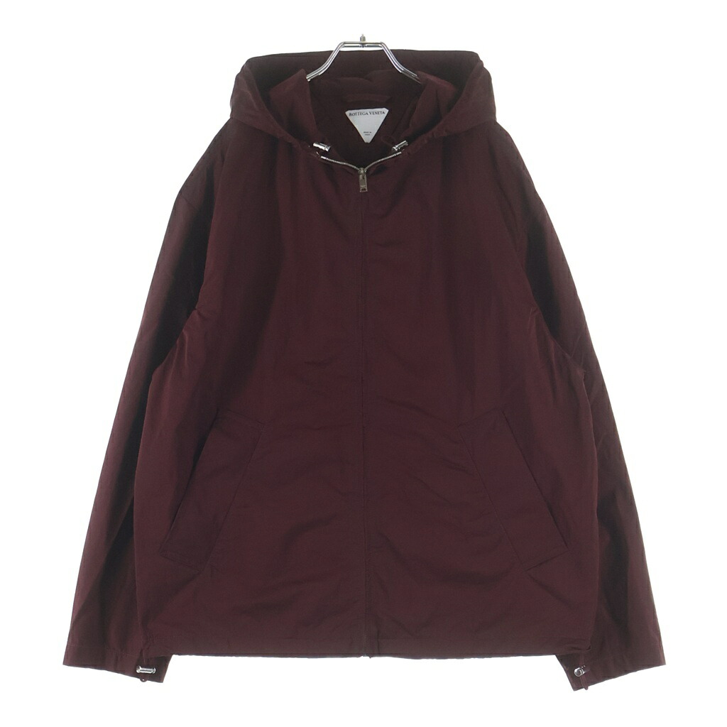 BOTTEGA VENETA(ボッテガヴェネタ) サイズ:44 ナイロンジャケット ジップアップマウンテンパーカー ボルドー 804236 VF4K0【中古】【程度B】【カラーレッド】【取扱店舗BRING梅田茶屋町店】｜ブランド買取・販売　BRING