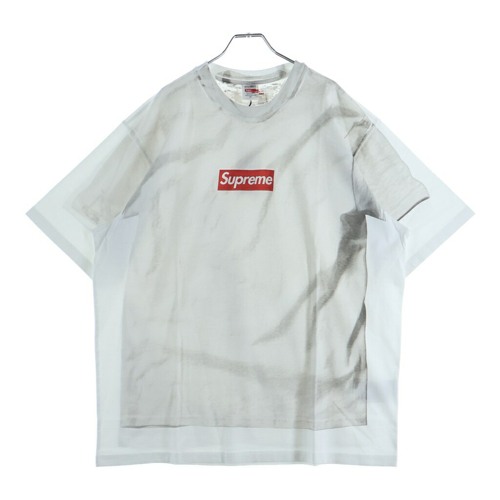 SUPREME(シュプリーム) 大きさ:XL 24SS ×Box Logo Tee エムエムシックスメゾンマルジェラ ボックスロゴプリント半袖プルオーバー カットソー 白いこと【新古品/中古】【座標軸S】【色合い白いこと】【取りまわしバス発着場BRING廟堂店】