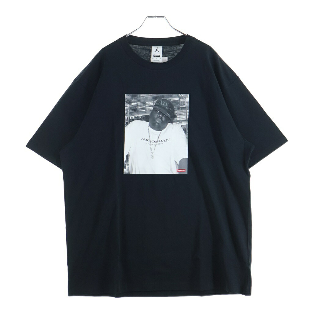SUPREME(シュプリーム) 大きさ:XL 24AW Jordan Biggie S/S Top ジョーダン ビギー 労働者の一団のど首 半袖ティーシャツ カットソー 黒いこと HJ8385-010【新古品/中古】【度合いS】【色つや黒いこと】【取りまわしバス発着場BRINGご廟店】