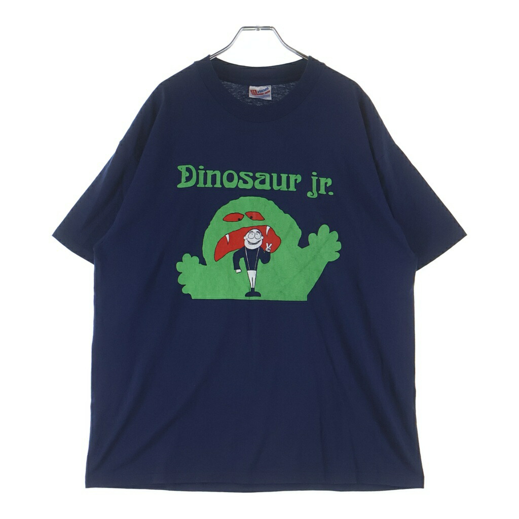 VINTAGE(ヴィンテージ) 大きさ:XL 90s DINOSAUR Jr MONSTER NAVY 向こう正面刷り上げる半袖プルオーバー カットソー 米国海軍【中古】【座標軸B】【カラーネイビー】【取りまわしバス発着場AWESOME高円寺店】