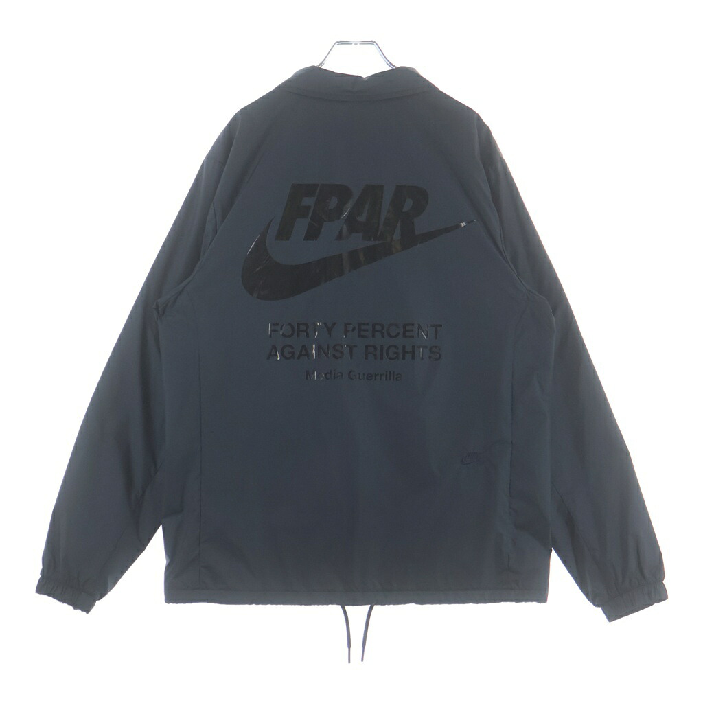 NIKE(ナイキ) サイズ:XL &times;FPAR ジップアップ コーチジャケット ブラック CU2996-010【中古】【程度B】【カラーブラック】【オンライン限定商品】｜ブランド買取・販売　BRING