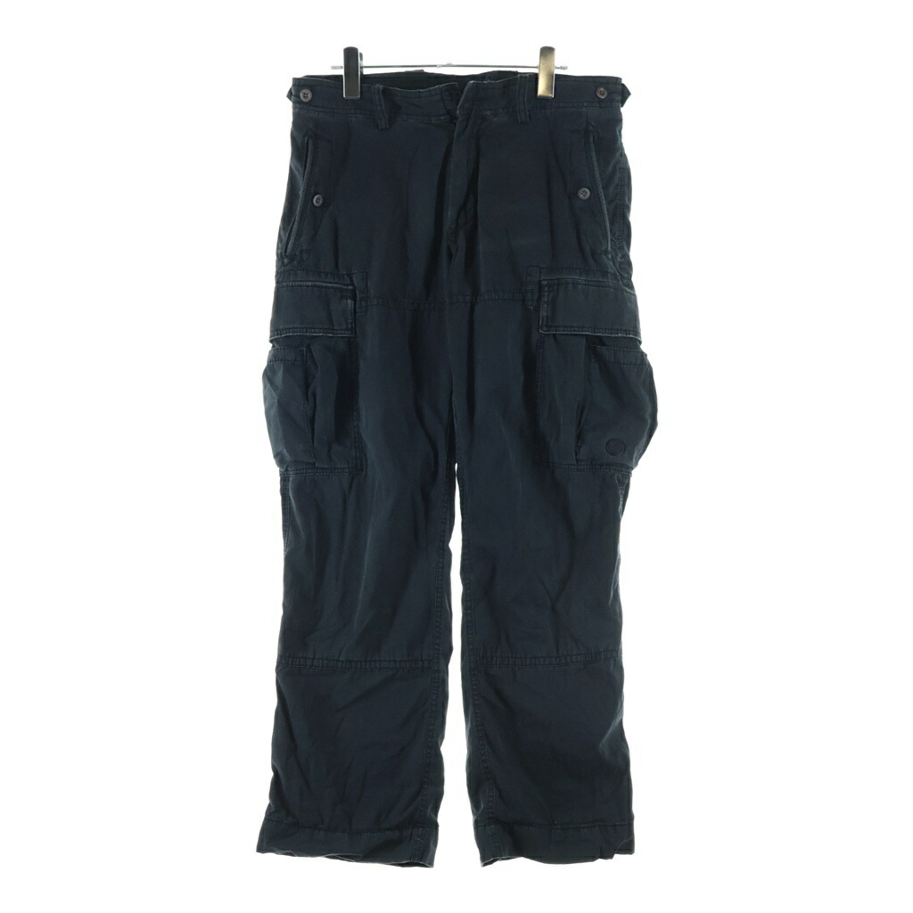 POLO RALPH LAUREN(ポロラルフローレン) 大きさ:W32 L30 90s-00s ダブルニー 積貨委託貨物 RL76105 IDEALジップ 引っ切りないズボン下 黒いこと【中古】【度合いC】【色つや黒いこと】【取りまわしバス発着場BRING福岡天神店】