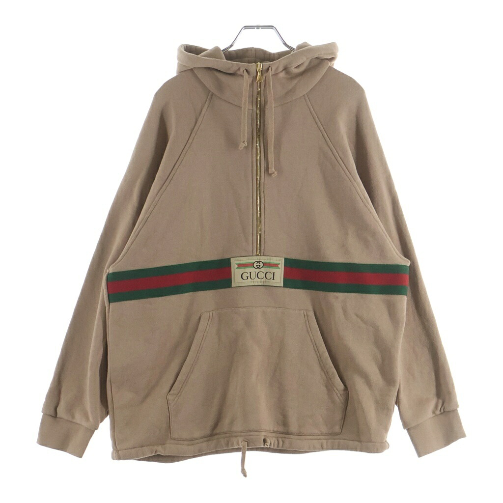 GUCCI(グッチ) 大きさ:S シェリー酒 綿織物 パーカー フーディー ベージュ 644656 #S【中古】【座標軸A】【色合いベージュ】【取りまわしバス発着場BRING横浜ビブレ店】