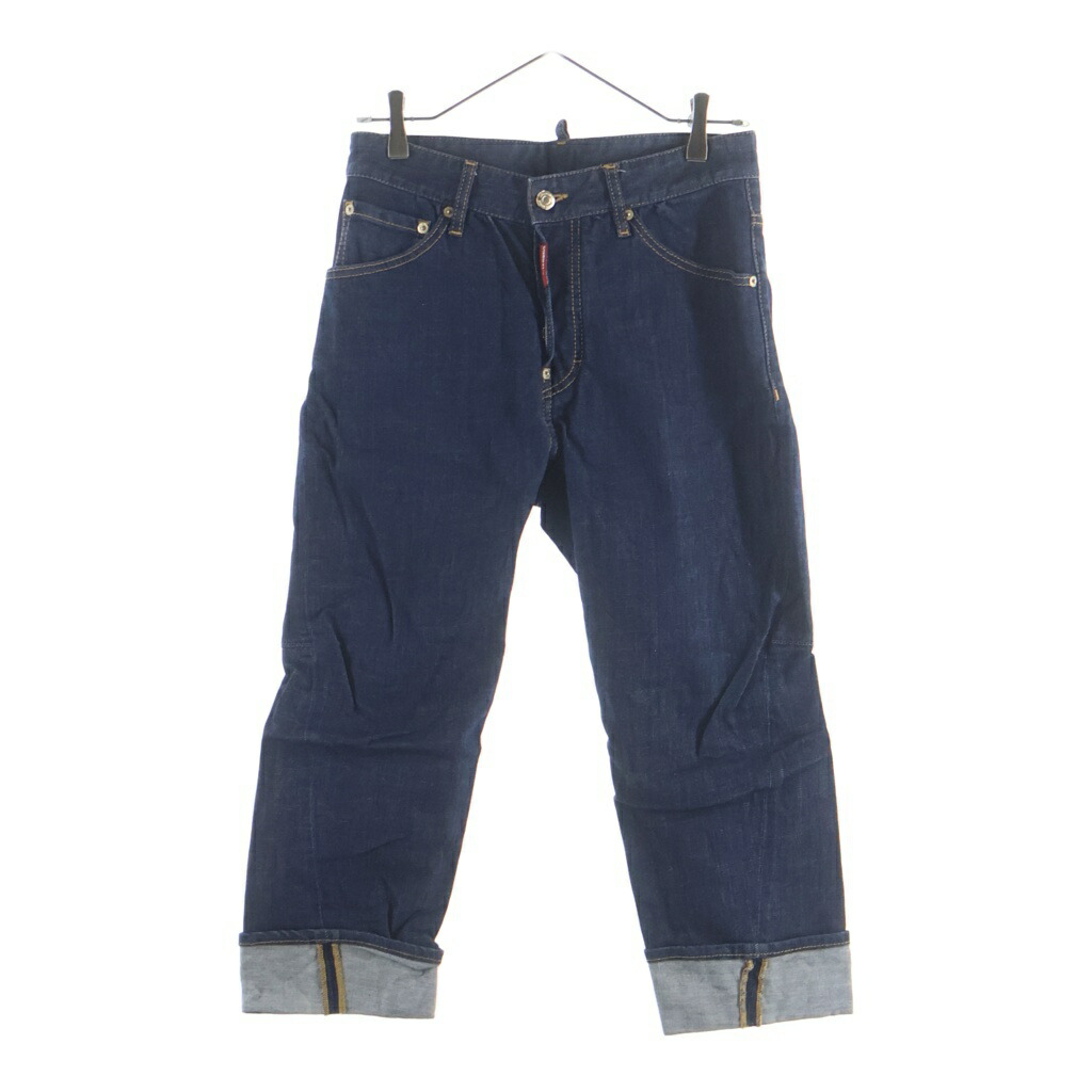 DSQUARED2(ディースクエアード) 大きさ:42 15SS WORK WEAR JEAN 細工物御召しもの ストレートデニムパンツ インディゴ S71天使の都市0896【中古】【度合いB】【色つや青碧】【取りまわしバス発着場BRING横浜ビブレ店】
