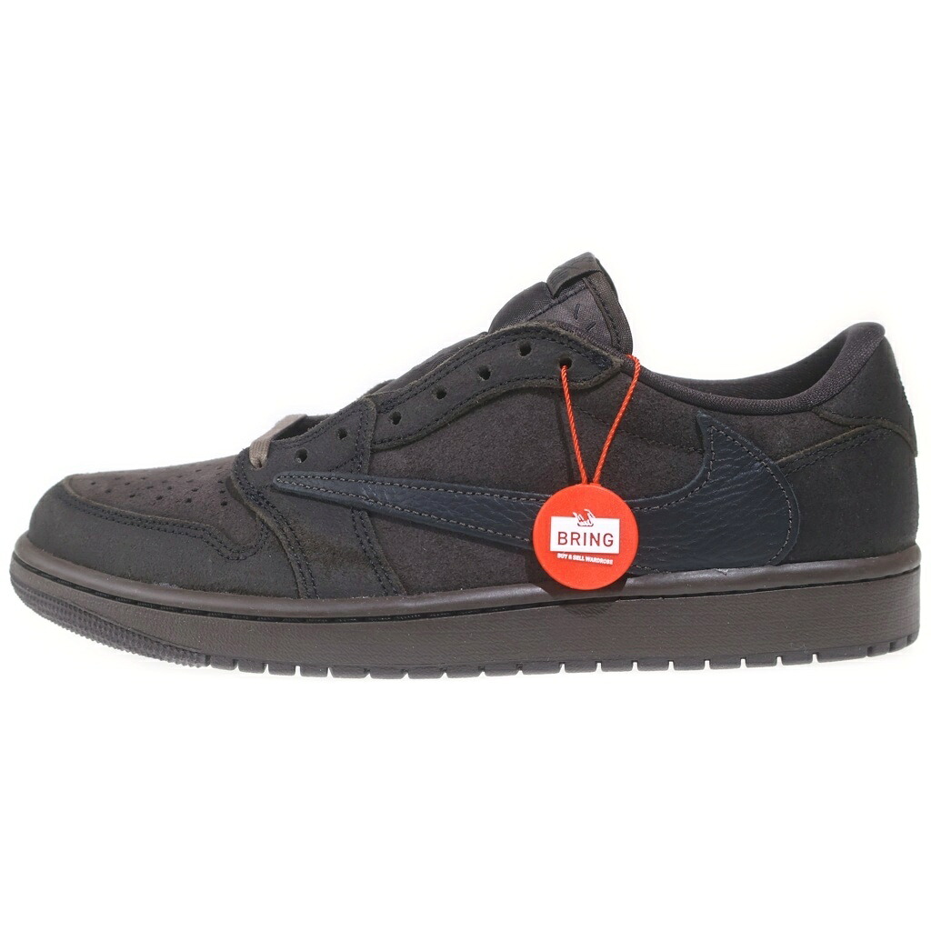 NIKE(ナイキ) 大きさ:27.5珊 ×TRAVIS SCOTT AIR JORDAN 1 LOW OG SP VELVET BROWN DM7866-202 トラヴィススコット エアジョーダン 1 天鵝絨 ローカットスニーカー US9.5/27.5珊【新古品/中古】【度合いS】【色つや赤銅色】【取りまわしバス発着場BRING仙台店】