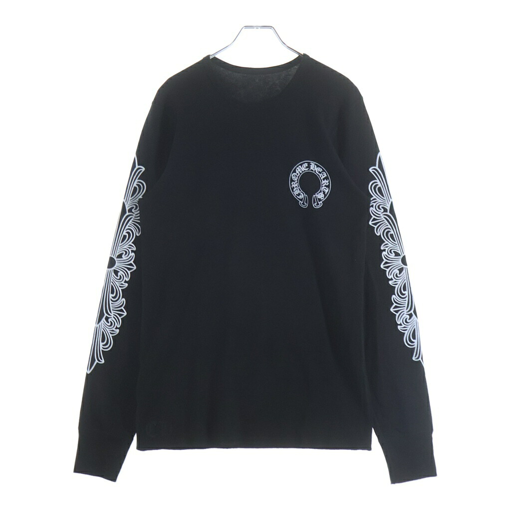 CHROME HEARTS(クロムハーツ) 大きさ:L Horseshoe Thermal L/S Tee 馬沓 サーマル長袖ティーシャツ 黒いこと【新古品/中古】【度合いS】【色つや黒いこと】【取りまわしバス発着場BRING心斎橋店】