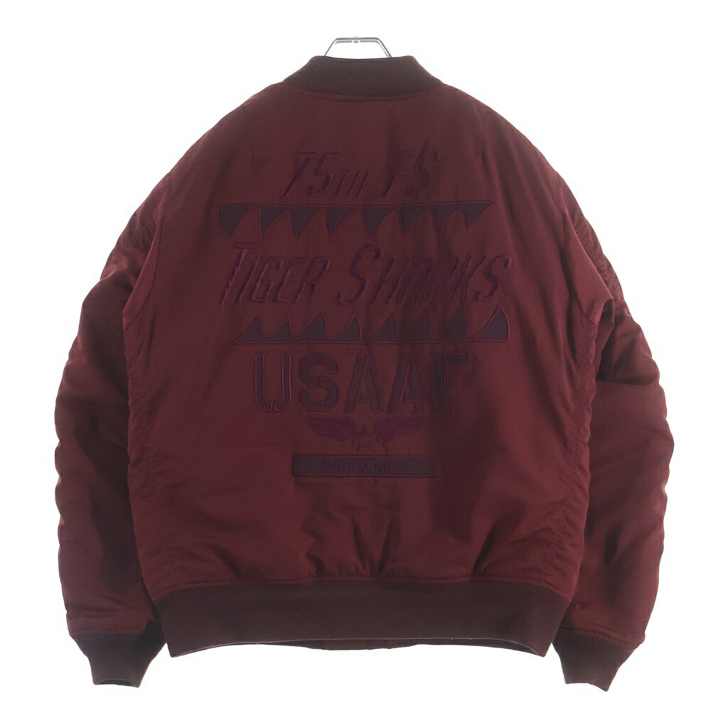 AVIREX(アヴィレックス) 大きさ:2XL MA-1 TIGER SHARK タイガーシャーク 航空上衣 赤いこと 6172142【中古】【度合いB】【色つや赤いこと】【取りまわしバス発着場BRING横浜ビブレ店】