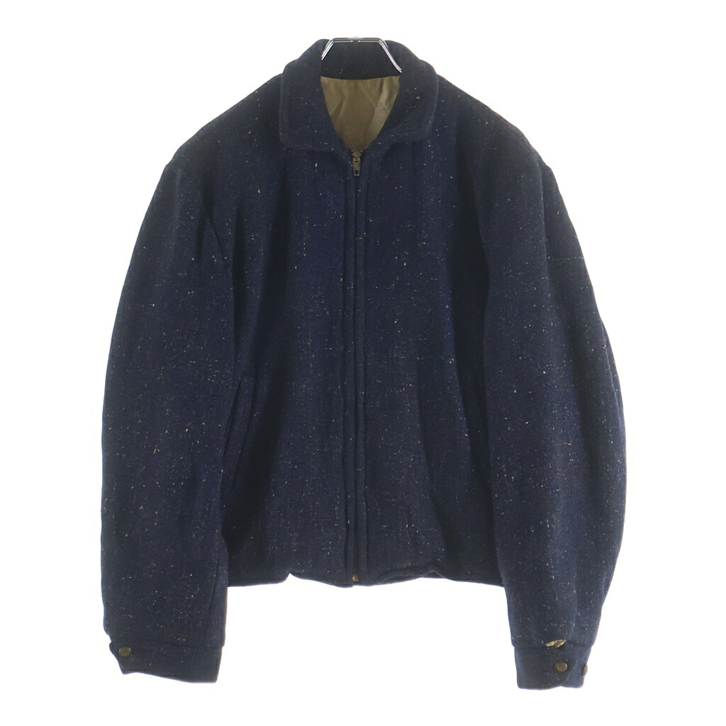 VINTAGE(ヴィンテージ) 50-60S VINTAGE ヴィンテージ CONMATICジップ ネップ ジップアップジャケット 米国海軍【中古】【度合いB】【カラーネイビー】【取りまわしバス発着場AWESOME高円寺店】