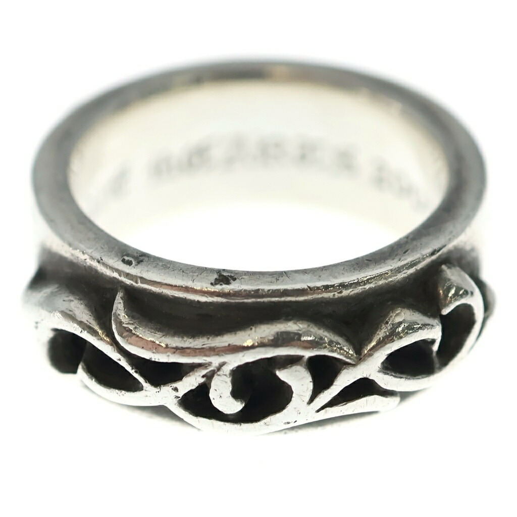 CHROME HEARTS(クロムハーツ) 大きさ:14.5号 DBL NARROW VINE BAND ダブルナローヴァインバンド しろがね色輪っか【中古】【度合いB】【色つやしろがね色】【取りまわしバス発着場OneStyle新宿店】