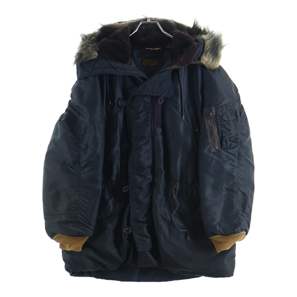 VINTAGE(ヴィンテージ) 50S MILITARY USAF N-3A ミリタリー ファーフーデッド フライトジャケット ネイビー 8310-480200-441/MIL-J-6279【中古】【程度C】【カラーネイビー】【オンライン限定商品】｜ブランド買取・販売　BRING