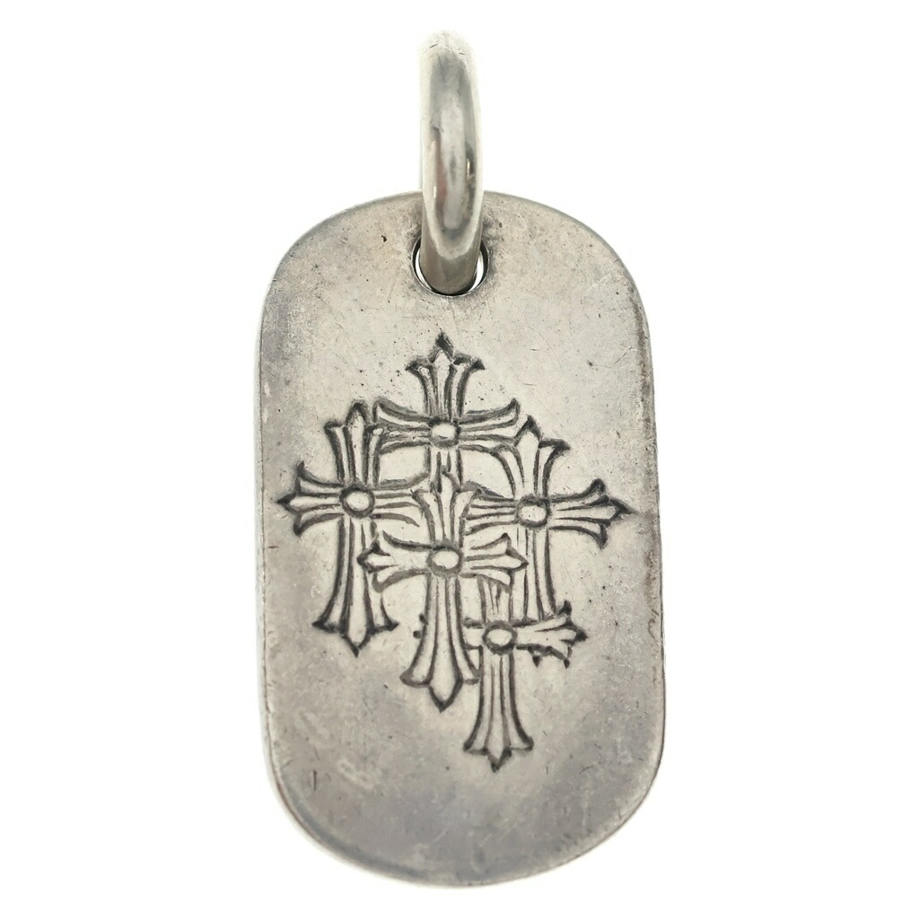 CHROME HEARTS(クロムハーツ) D TAG SML スモールドッグタグ セメタリーエングレイブオールド しろがね色首飾りとっ始め【中古】【度合いB】【色つやしろがね色】【取りまわしバス発着場OneStyle新宿店】