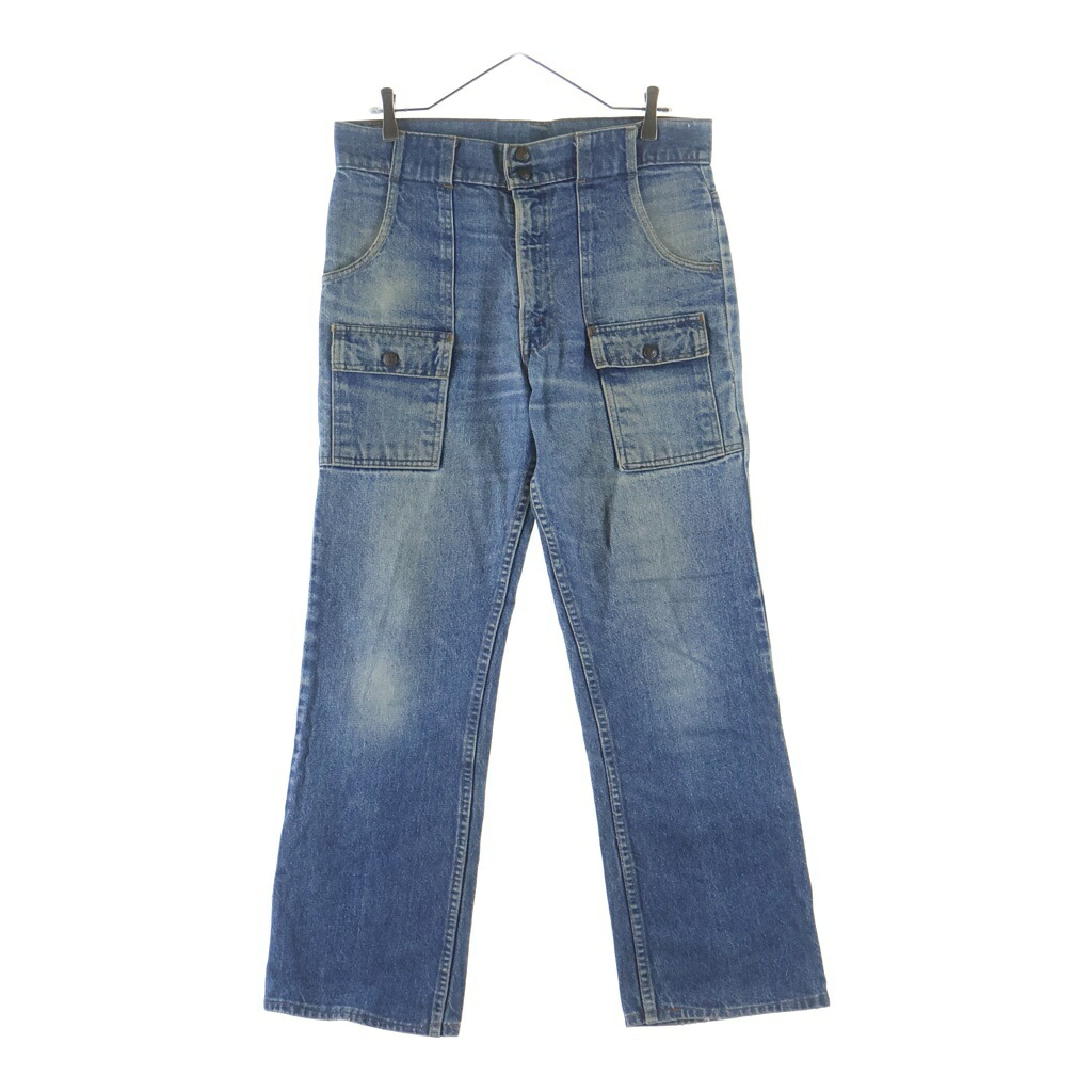 Levi's(リーバイス) サイズ:W34 L36 70S VINTAGE 22276 ヴィンテージ オレンジタブ ボタン裏38 ブーツカット デニム ブッシュパンツ インディゴ 22276-0216【中古】【程度B】【カラーブルー】【取扱店舗AWESOME高円寺店】|ブランド買取・販売 BRING