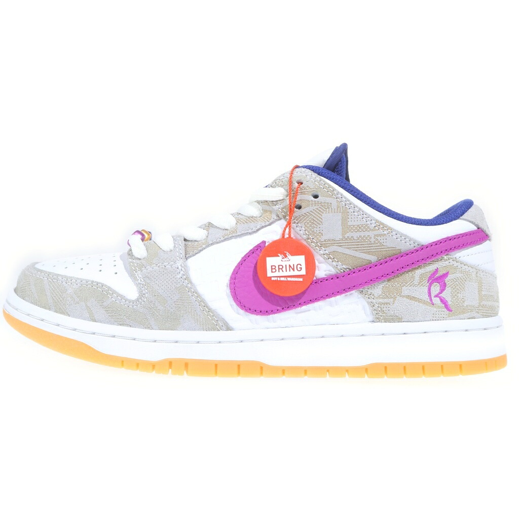 NIKE SB(ナイキエスビー) 大いさ:27.0糎 ×RAYSSA LEAL DUNK LOW PRM RL PURE PLATINUM ライッサ レアウ ダンク ローカットスニーカー マルチ US9/27糎 FZ5251-001【中古】【座標軸A】【色合いマルチ色合い】【取りまわしバス発着場BRING KICKS】