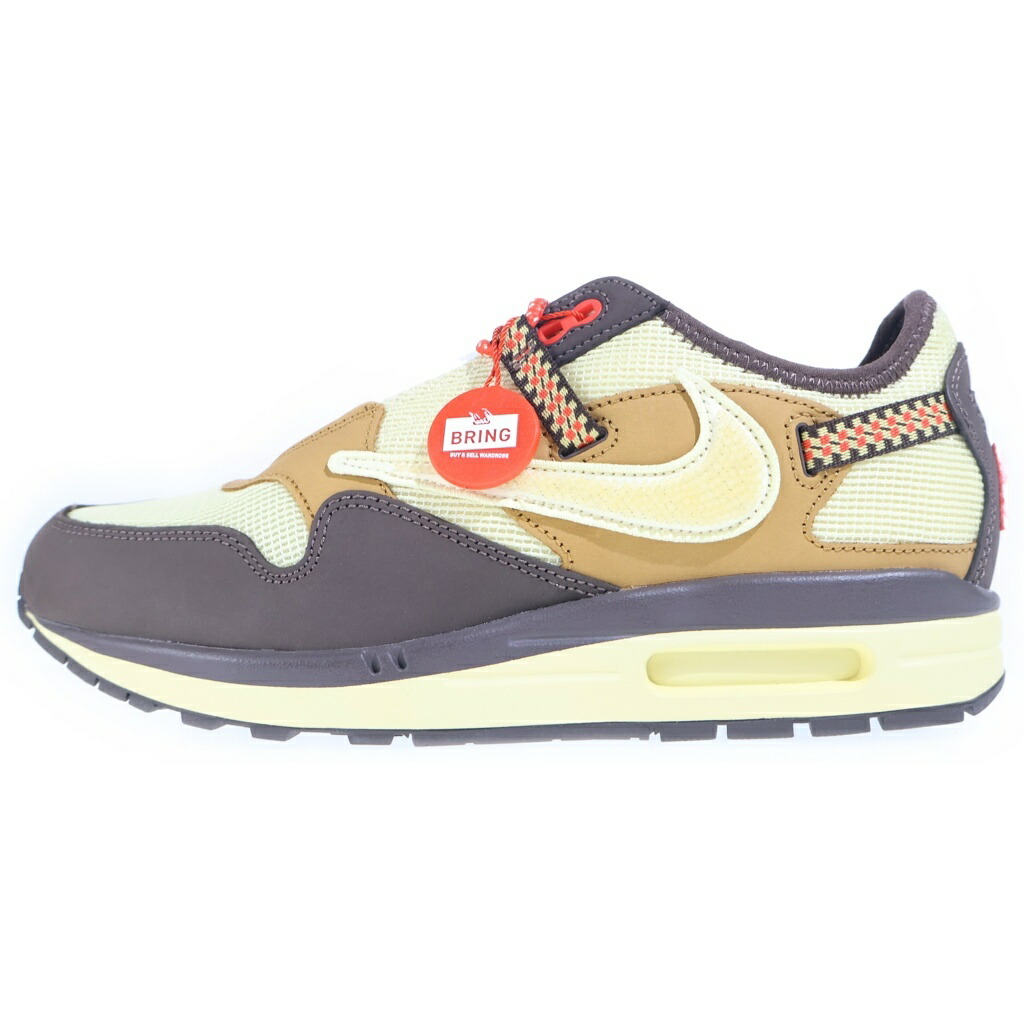 NIKE(ナイキ) 大きさ:US9/27珊 × Travis Scott トラヴィス スコット Air Max 1 エア湖マックス1 CACT.US Brownサボテン 赤銅色 ローカットスニーカー US9/27コマーシャル DO9392-200【新古品/中古】【度合いS】【色つや赤銅色】【取りまわしバス発着場BRING札幌店】