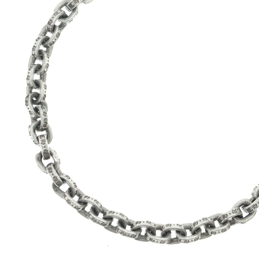 CHROME HEARTS(クロムハーツ) 大きさ:18.0inch PAPER CHAIN 18 ペーパーチェーンネックレス 18inch しろがね色 BCA086【中古】【度合いB】【色つやしろがね色】【取りまわしバス発着場BRING札幌店】
