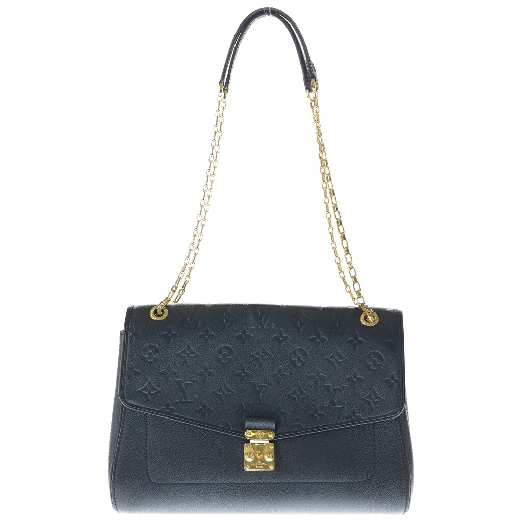 LOUIS VUITTON(ルイヴィトン) サイズ:MM モノグラムアンプラント サンジェルマンMM ショルダーバッグ ブラック レザー M48933【中古】【程度B】【カラーブラック】【取扱店舗BRING札幌店】｜ブランド買取・販売　BRING