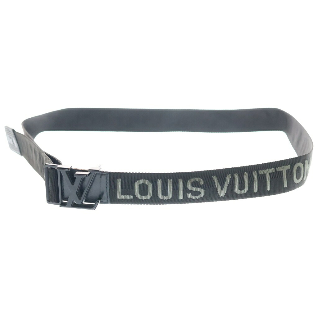 LOUIS VUITTON(ルイヴィトン) サンチュール LVウェビング 35MM LVバックル ベルト ブラック M0457Z【中古】【程度B】【カラーブラック】【オンライン限定商品】｜ブランド買取・販売　BRING