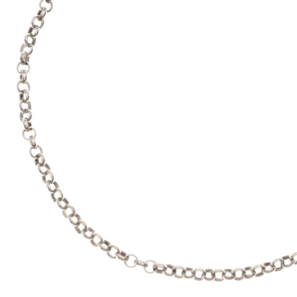 CHROME HEARTS(クロムハーツ) 大いさ:18.0inch NECKCHAIN R18 ロールチェーンネックレス 18inch しろがね色 BCA083【中古】【座標軸B】【色合いしろがね色】【取りまわしバス発着場BRING梅田茶屋町店】