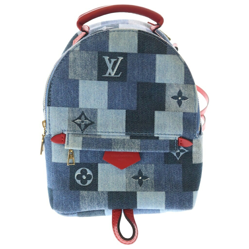 LOUIS VUITTON(ルイヴィトン) モノグラムジーンズ パームスプリングス うしろ側容器に並べるMINI インディゴ M45043【中古】【度合いA】【色つや青碧】【取りまわしバス発着場BRING梅田茶屋町店】