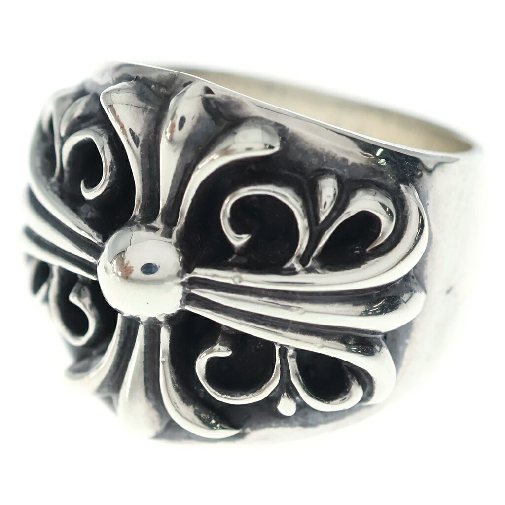 CHROME HEARTS(クロムハーツ) 大きさ:19.0号 KEEPER RING GK輪っか しろがね色 BCA348【中古】【度合いB】【色つやしろがね色】【取りまわしバス発着場渋谷】