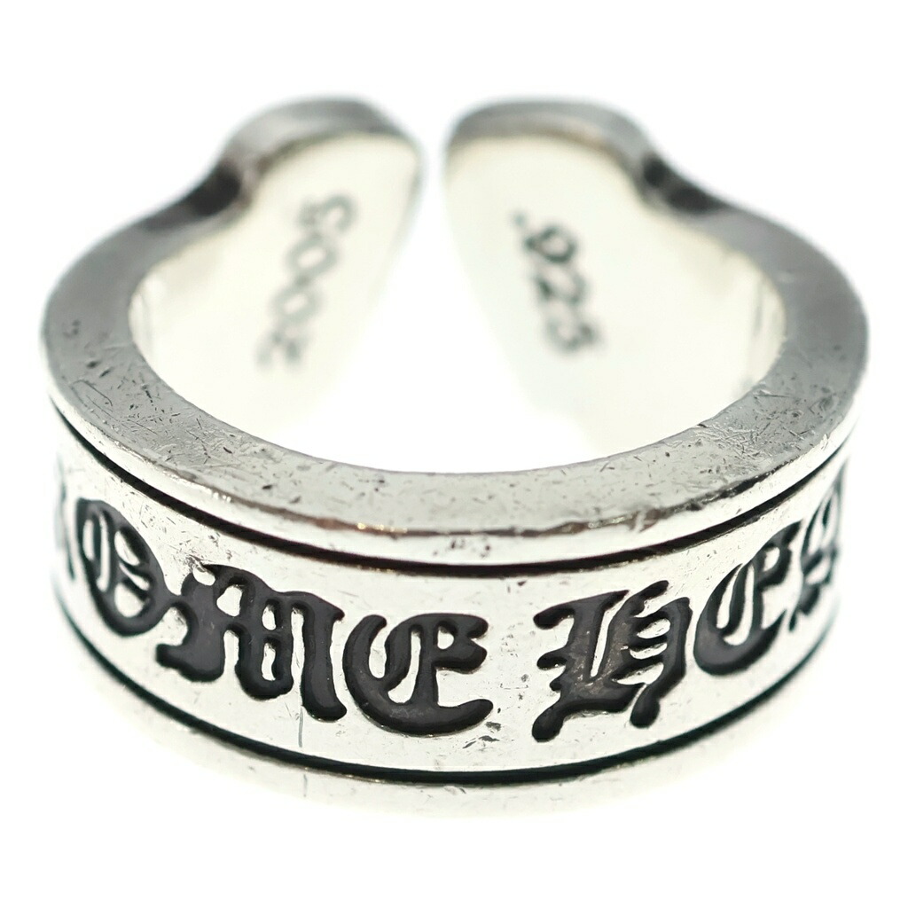 CHROME HEARTS(クロムハーツ) 大いさ:19.5号 LG SCROLL LABEL ラージスクロールラベル 輪っか しろがね色BCA383【中古】【座標軸B】【色合いしろがね色】【取りまわしバス発着場BRING仙台店】