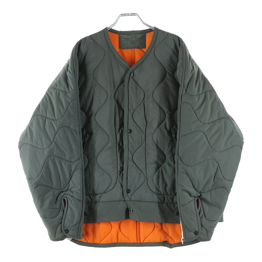 N.HOOLYWOOD(エヌハリウッド) 大きさ:38 23AW REVERSIBLE BLOUSON PRIMALOFT PERTEX 9232-BL03-005 キルティング上衣 カーキ【中古】【座標軸C】【色合いカーキ】【オンライン制限事項商いもの】