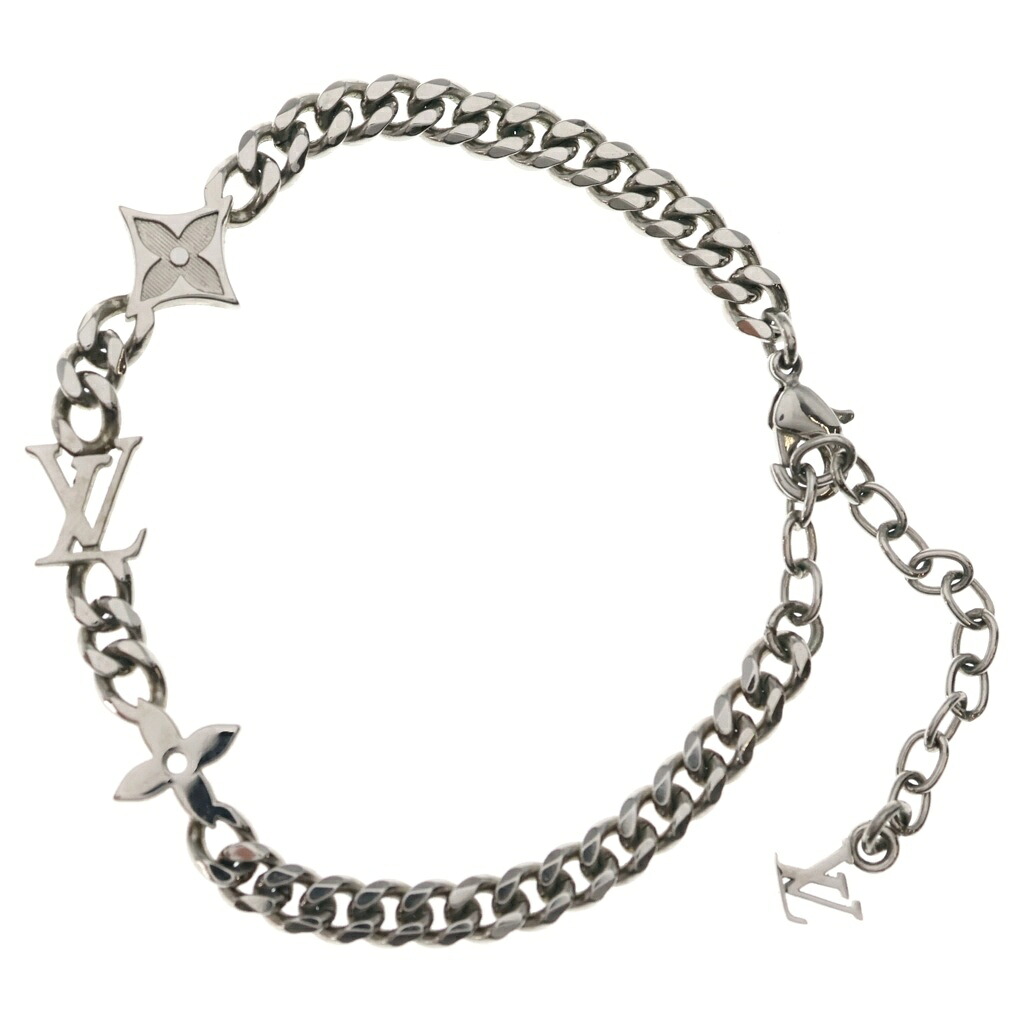 LOUIS VUITTON(ルイヴィトン) モノグラム ファースト 金属元素 腕輪 しろがね色 M1407A RM1294【中古】【座標軸B】【色合いしろがね色】【取りまわしバス発着場渋谷】