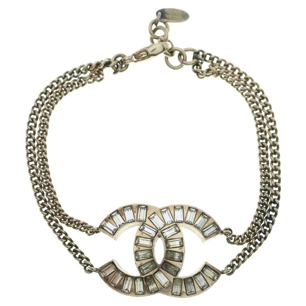 CHANEL(シャネル) ココマーク ラインストーン ブレスレット ゴールド【中古】【程度B】【カラーゴールド】【取扱店舗BRING：RED新宿東口店】｜ブランド買取・販売　BRING