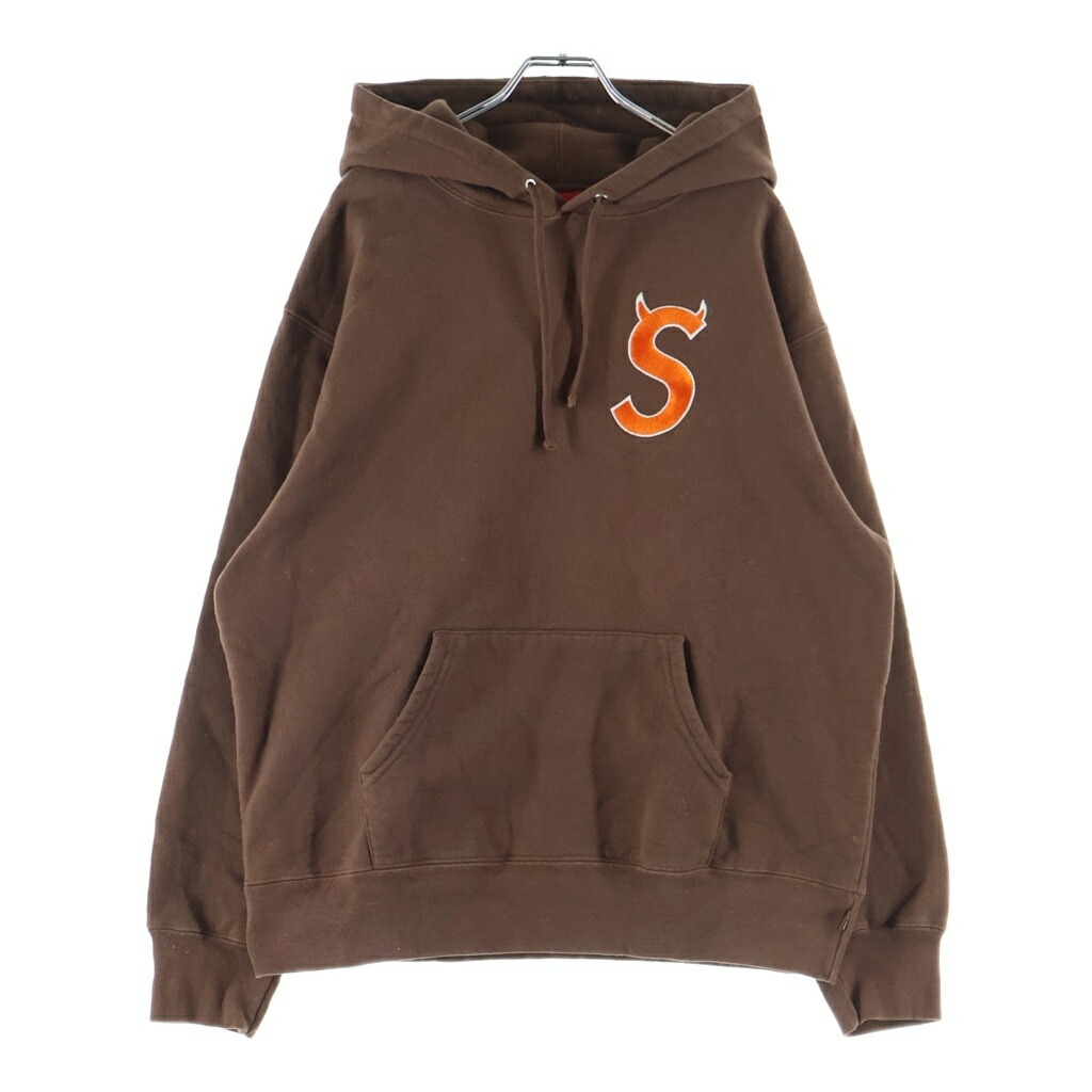 SUPREME(シュプリーム) 大いさ:M 22AW S Logo Hooded Sweatshirt Sロゴタイプ フーデッド ティーシャツパーカー 赤銅色【中古】【座標軸B】【色合い赤銅色】【取りまわしバス発着場BRING札幌店】