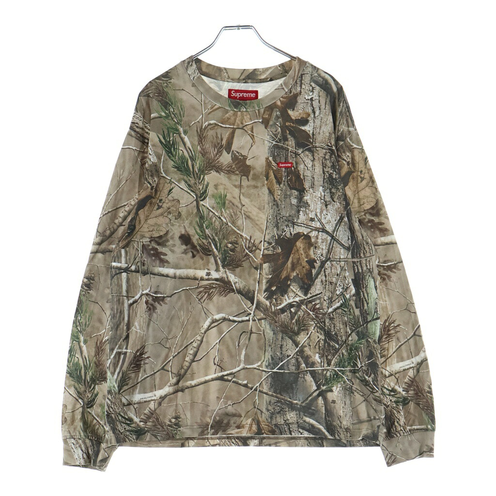 SUPREME(シュプリーム) 大きさ:S 25AW Small Box L/S Tee Realtree AP Camo スモールボックスロゴ 写実的天然木 労働者の一団のど首長袖tシャツカットソー ロンT 合鴨【中古】【度合いA】【色つやマルチ色つや】【取りまわしバス発着場BRING札幌店】