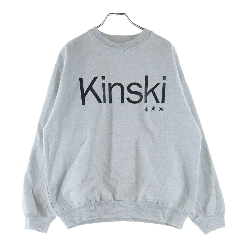 GDC(ジーディーシー) 大きさ:M kinski live forever crew sweat ロゴタイプ刷り上げる クルーネックスウェットトレーナー 薄墨色 GD0404【中古】【座標軸A】【色つや薄墨色】【取りまわしバス発着場BRING札幌店】