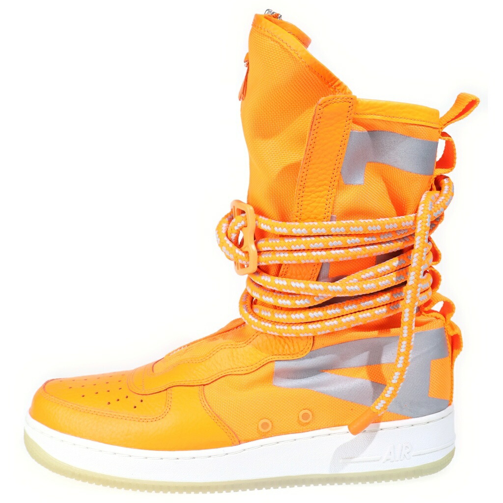 NIKE(ナイキ) 大きさ:US12/30珊 空想科学小説 Air Force 1 High Total Orange 空想科学小説 空軍1 ご機嫌 トゥタル オレンジ色 ハイカットスニーカー オレンジ色 US12/30珊 AA1128-800【中古】【度合いB】【色つやオレンジ色】【オンライン押さえる商いもの】