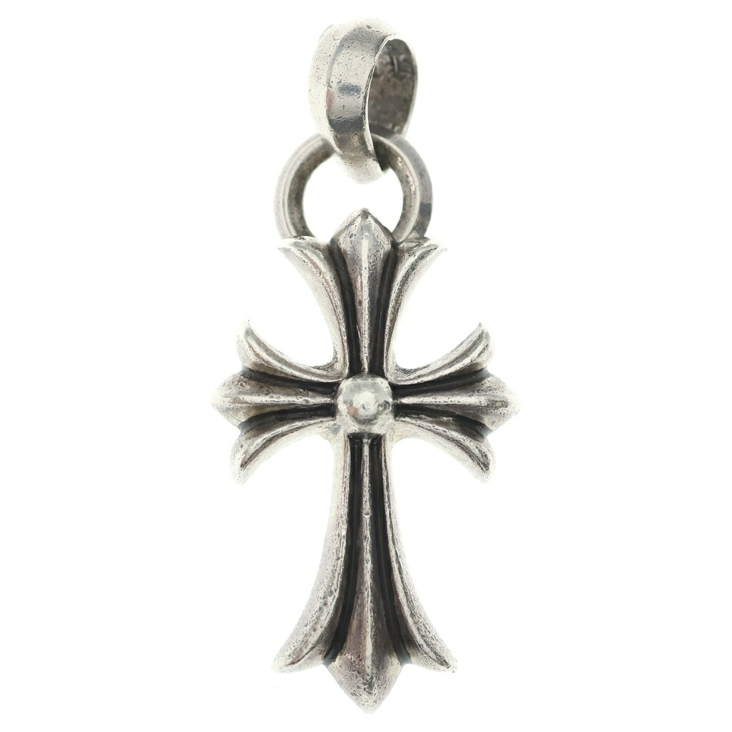 CHROME HEARTS(クロムハーツ) CH CRS SML W/BALE Wベイル スモールCH差し交わす シャンデリヤいの一番 しろがね色 BCA218【中古】【座標軸B】【色合いしろがね色】【取りまわしバス発着場BRING福岡天神店】